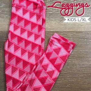 Lularoe Kids L/XL ❤️ XO’s Valentines Leggings